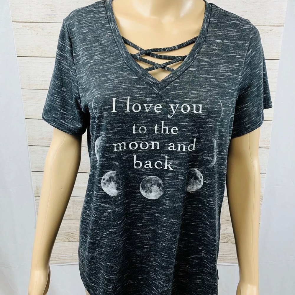 Wound Up t-shirt size 11-12 black and gray casual